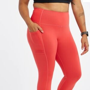 oiselle Coral High-Waist Pocket Leggings